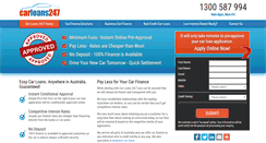 Desktop Screenshot of carloans247.com.au