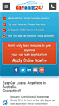 Mobile Screenshot of carloans247.com.au